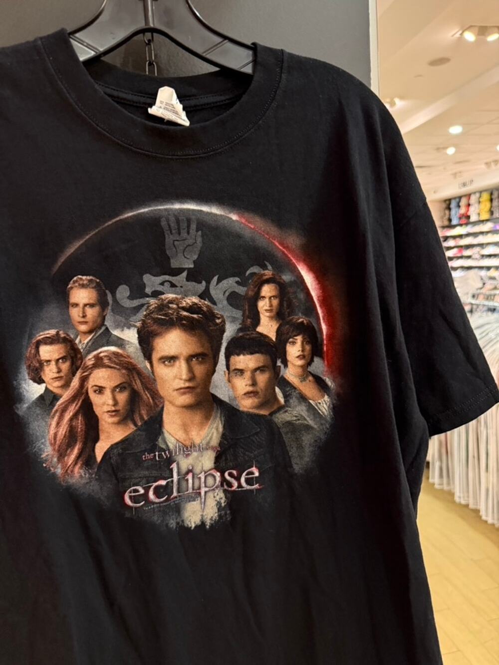 2010 Twilight Eclipse Y2K Vintage Movie Promo Tee Shirt Edward Jacob New Moon
